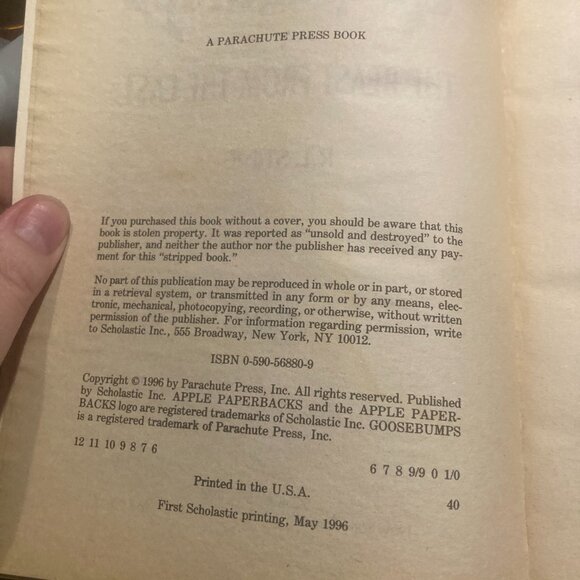 Vintage Book-Goosebumps The Beast from the East #43- 1996 RL Stine - Picture 2 of 4